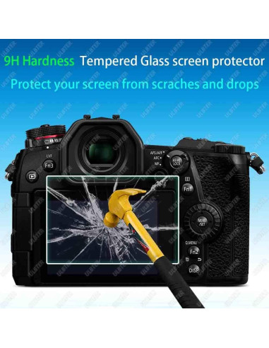 Protector de Pantalla 9H y Cubierta de Zapata Fría Panasonic LUMIX G7 G8