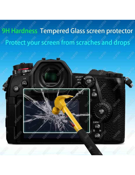 Protector de Pantalla 9H y Cubierta de Zapata Fría Panasonic LUMIX G7 G8