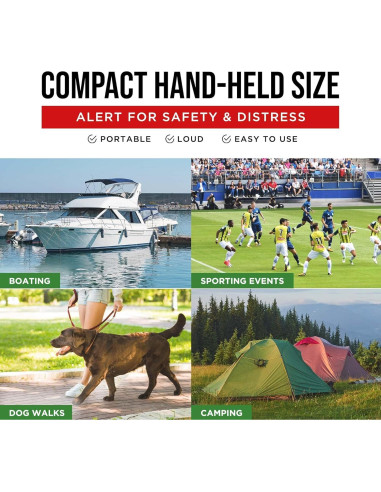 Bocina de Aire Guard Dog Seguridad 120 dB Mini Portátil