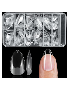 240 Consejos de Uñas de Gel Almendra Cortos Lifextol