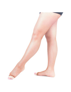 Medias de Baile Latino Punta Abierta Beige Talla Única