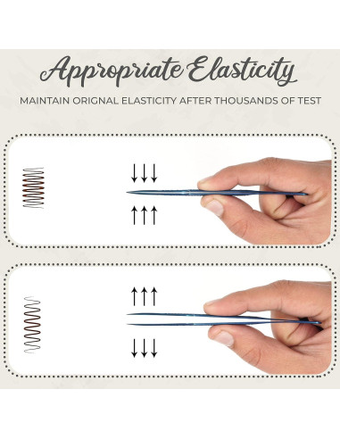 Juego de Pinzas para Pestañas SUPER VENUS - 5 Piezas Acero Inoxidable