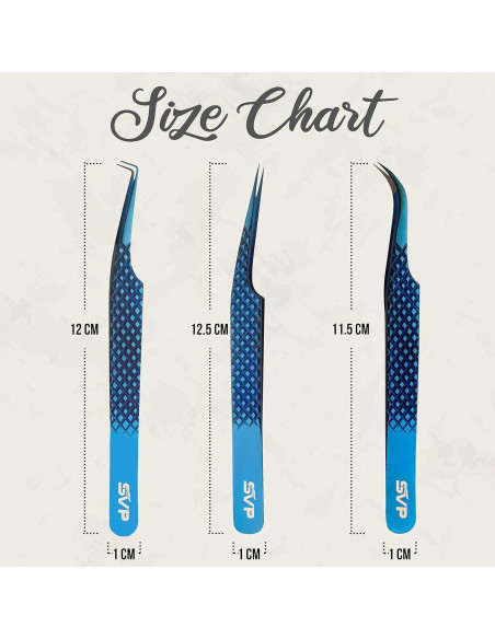 Juego de Pinzas para Pestañas SUPER VENUS - 5 Piezas Acero Inoxidable Juego de Pinzas para Pestañas SUPER VENUS - 5 Piezas Acero Inoxidable