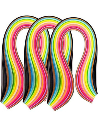 Tiras de Papel Quilling ODETOJOY 7mm 260pcs 26 Colores