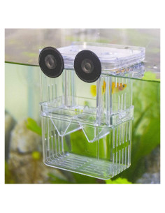 Caja de Cría de Peces Senzeal 105x75x135mm con Ventosas