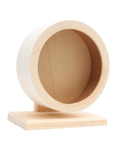 Rueda de Ejercicio de Madera FONDOTIN para Hámsters y Mascotas Pequeñas