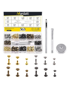 Kit de Remaches de Doble Cabeza Mardatt 360 Piezas 3 Tamaños