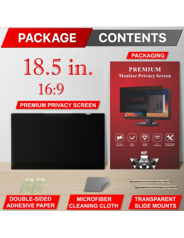 Filtro de Pantalla Privada APeiSi 18.5" Antirreflejo y Luz Azul