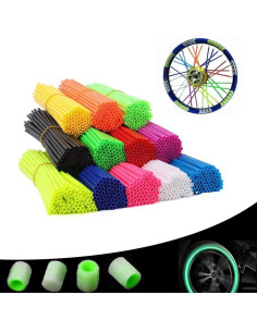 Cubiertas de Radios para Motocicleta FUSOGE 72 Pcs Negro 2