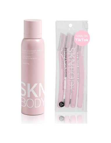Spray Identificador de Cabello SKNBODY con 4 Navajas para Dermaplaning