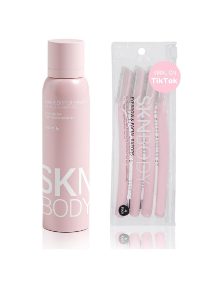 Spray Identificador de Cabello SKNBODY con 4 Navajas para Dermaplaning