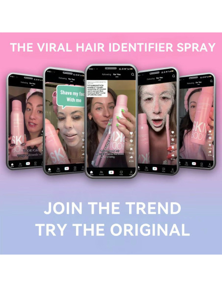 Spray Identificador de Cabello SKNBODY con 4 Navajas para Dermaplaning