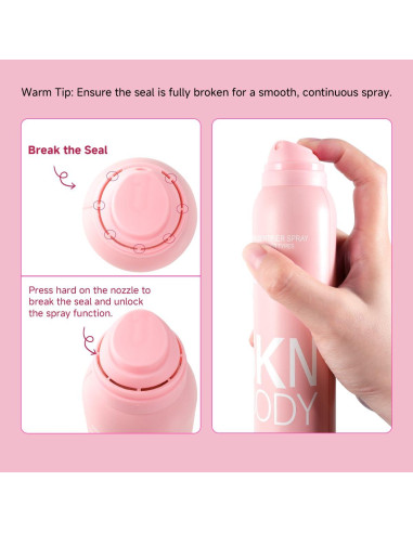 Spray Identificador de Cabello SKNBODY con 4 Navajas para Dermaplaning