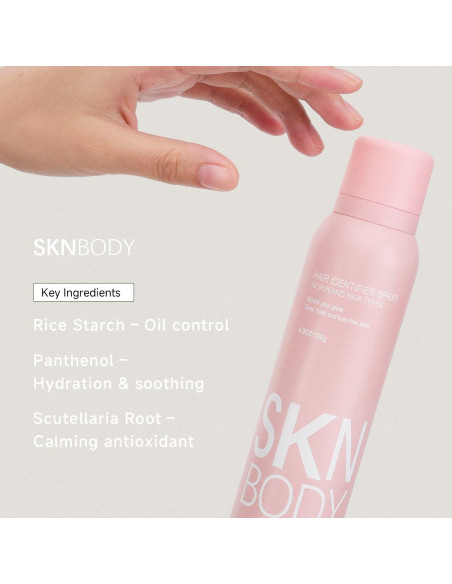Spray Identificador de Cabello SKNBODY con 4 Navajas para Dermaplaning