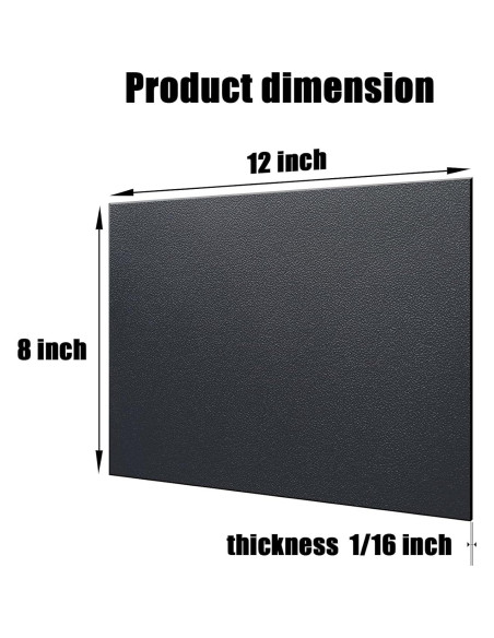 Hoja de Plástico ABS 0.16 cm 8" x 12" - Paquete de 4 Hoja de Plástico ABS 0.16 cm 8" x 12" - Paquete de 4
