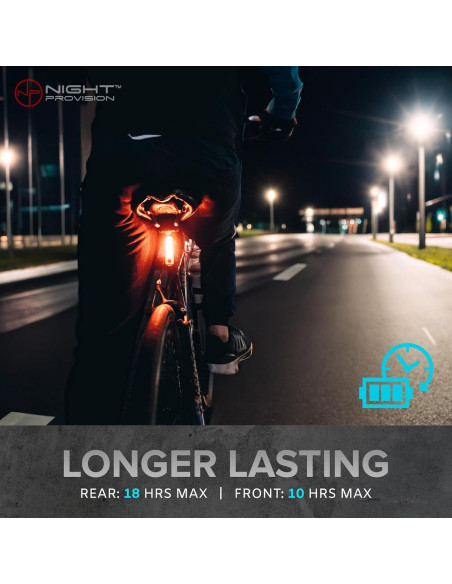 Luces de Bicicleta Delante y Detrás NP NIGHT PROVISION 540 Lúmenes