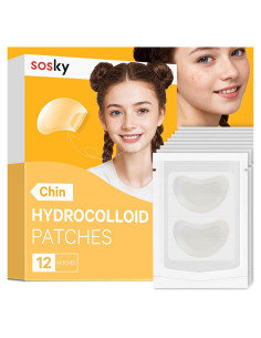 Parche para Granos en la Barbilla Sosky - Hidrocoloides 12 Unidades