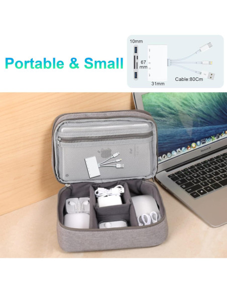 Lector de Tarjetas 5-en-1 MTAKYA para iPhone, iPad y Android