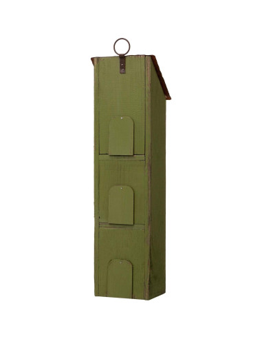 Casa de Aves Colgante Glitzhome Verde Envejecido 45.72cm