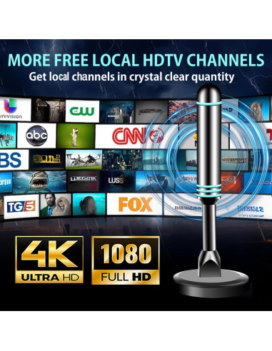 Antena Digital Interior ApexWaveTV AP011-2 4K HDTV 360