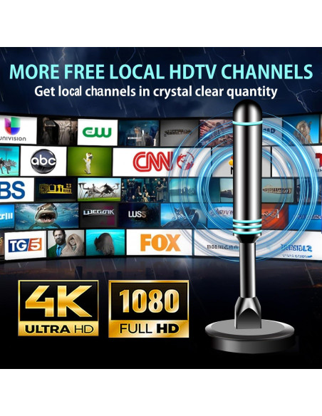 Antena Digital Interior ApexWaveTV AP011-2 4K HDTV 360 Antena Digital Interior ApexWaveTV AP011-2 4K HDTV 360