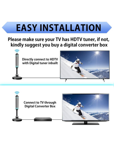 Antena Digital Interior ApexWaveTV AP011-2 4K HDTV 360