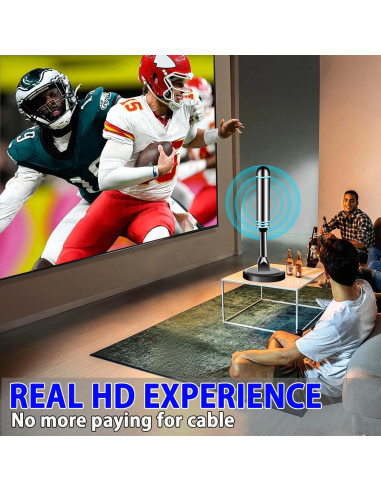 Antena Digital Interior ApexWaveTV AP011-2 4K HDTV 360