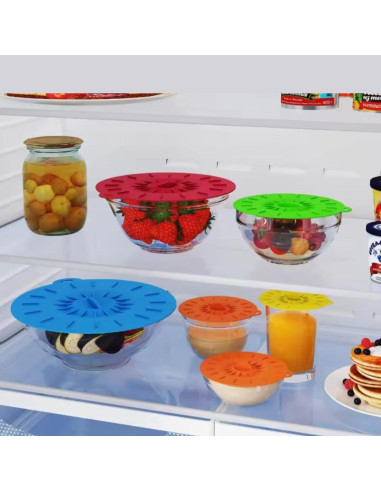 Tapas de Silicona Universales KIMCEN HOME - 5 Piezas 10-30 cm