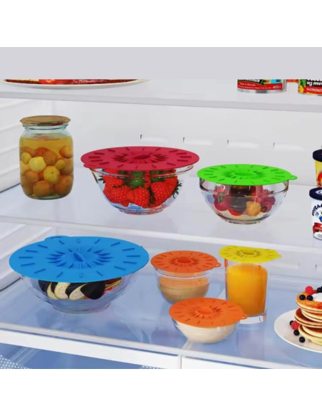 Tapas de Silicona Universales KIMCEN HOME - 5 Piezas 10-30 cm