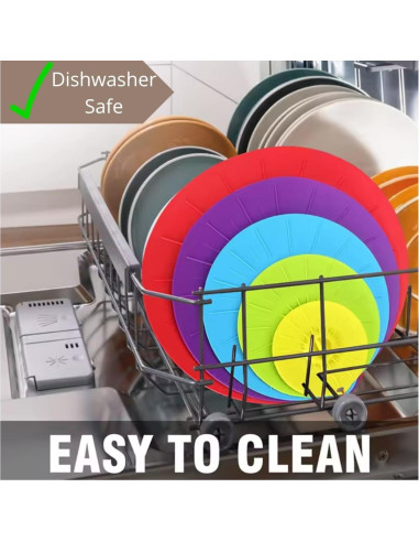 Tapas de Silicona Universales KIMCEN HOME - 5 Piezas 10-30 cm