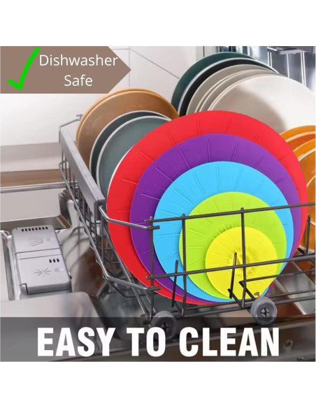 Tapas de Silicona Universales KIMCEN HOME - 5 Piezas 10-30 cm