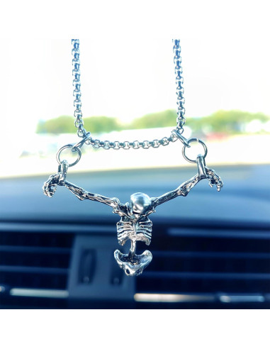 Adorno Colgante Calavera Motaney para Espejo Retrovisor