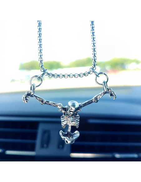 Adorno Colgante Calavera Motaney para Espejo Retrovisor