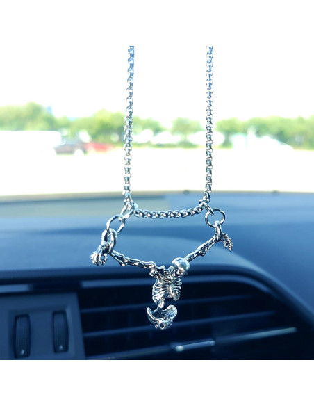 Adorno Colgante Calavera Motaney para Espejo Retrovisor