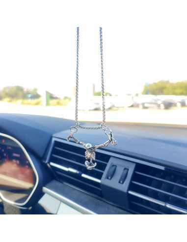 Adorno Colgante Calavera Motaney para Espejo Retrovisor