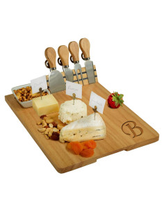 Tabla de Queso Picnic en Ascot con Monograma y Accesorios
