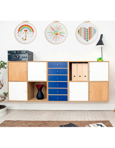 Kit de Bordado Colorido Arcoíris FONNUY 3 Sets para Principiantes