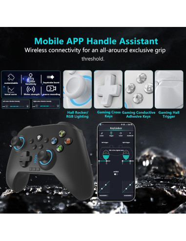 Controlador Inalámbrico 2.4G YUYIU para PC y Switch RGB