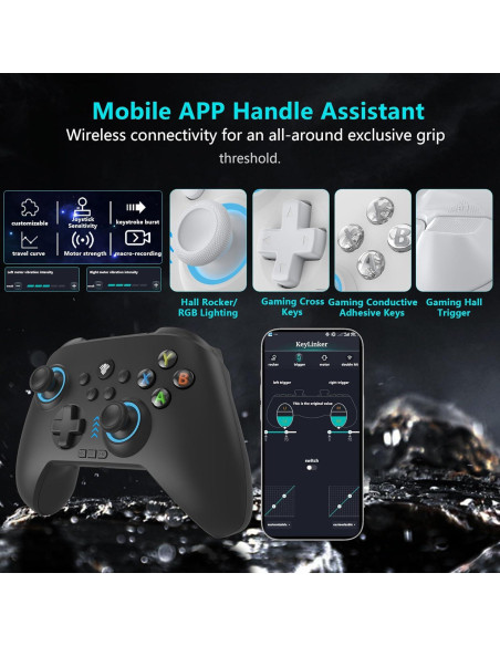 Controlador Inalámbrico 2.4G YUYIU para PC y Switch RGB Controlador Inalámbrico 2.4G YUYIU para PC y Switch RGB