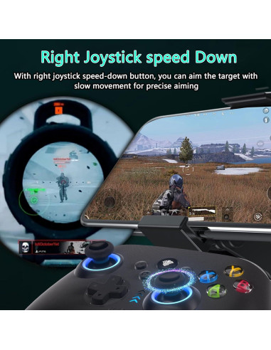 Controlador Inalámbrico 2.4G YUYIU para PC y Switch RGB