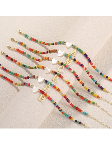 Pulsera de Tobillo Honsny para Mujeres con Cuentas Turquesa