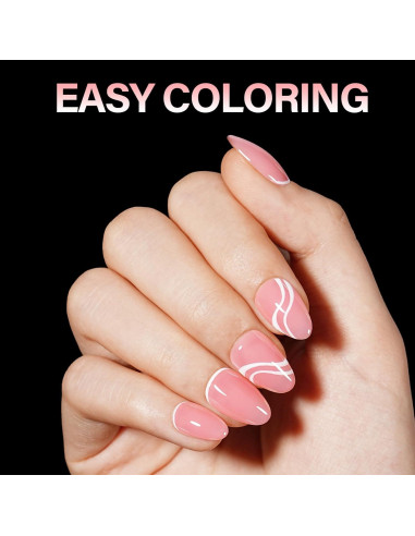 Tips de Uñas Falsas AILLSA Almendra Cortas 504pcs con Caja