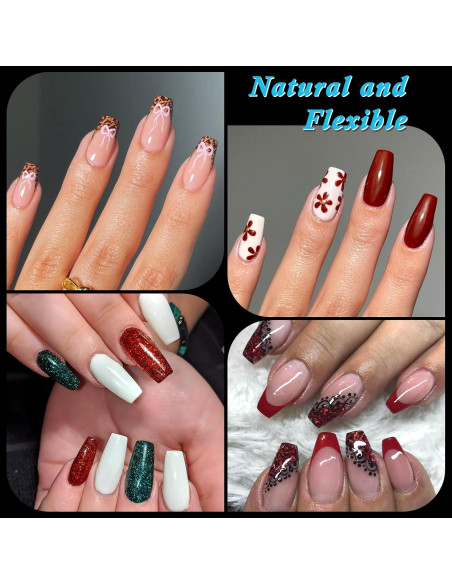 Uñas Falsas Transparentes LoveOurHome en Forma de Ataúd 420pc