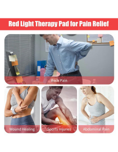 Almohadilla de Terapia de Luz Roja cabpay 157x58 cm Alivio Dolor 2