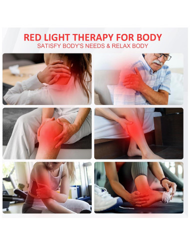 Lámpara de Terapia de Luz Roja 940nm 100 LEDs con Temporizador