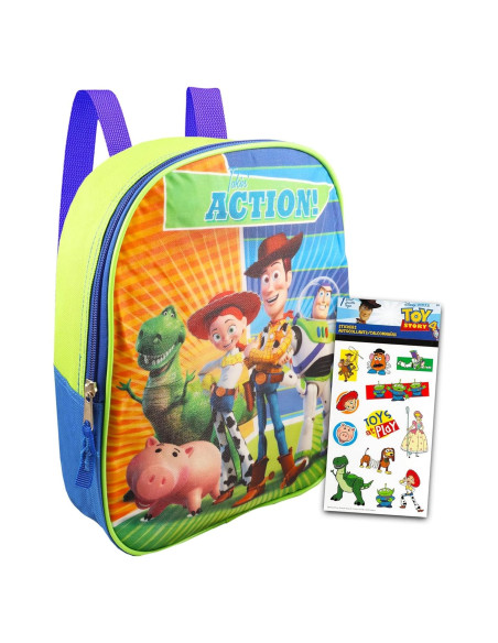 Mochila Mini Toy Story Woody y Buzz 27.94 cm con Stickers