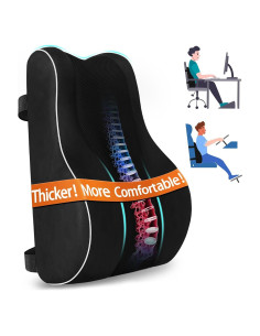 Almohada Lumbar Ergonómica CloudBliss - Espuma Viscoelástica 46x42x14cm