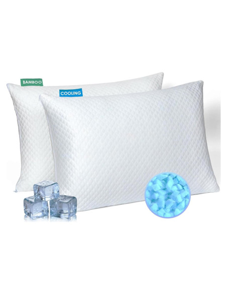 Cojines de Espuma de Memoria KUYOYGA Tamaño Reina Juego de 2