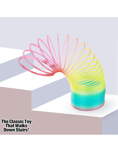 Paquete de 6 Resortes de Arcoíris Liberty Imports - 10 cm