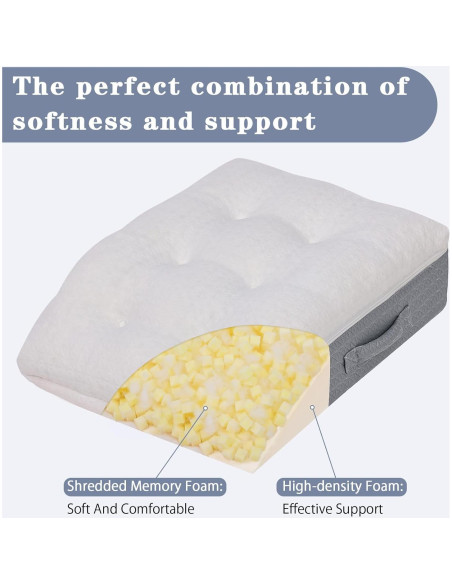 Almohada Elevadora de Piernas Baibu de Espuma Viscoelástica 60x46x15 cm Almohada Elevadora de Piernas Baibu de Espuma Viscoelástica 60x46x15 cm